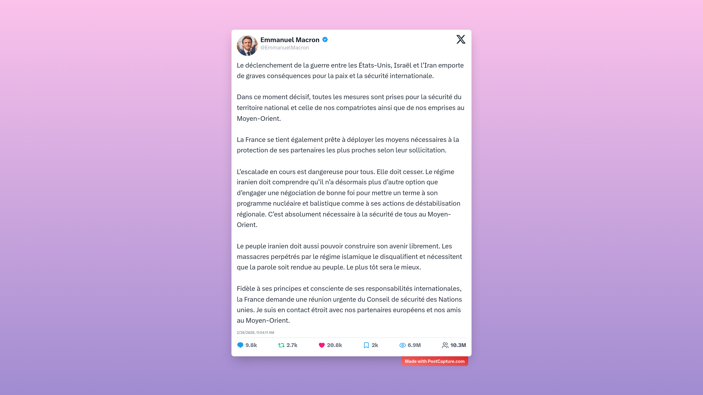 Rank 1 - @EmmanuelMacron