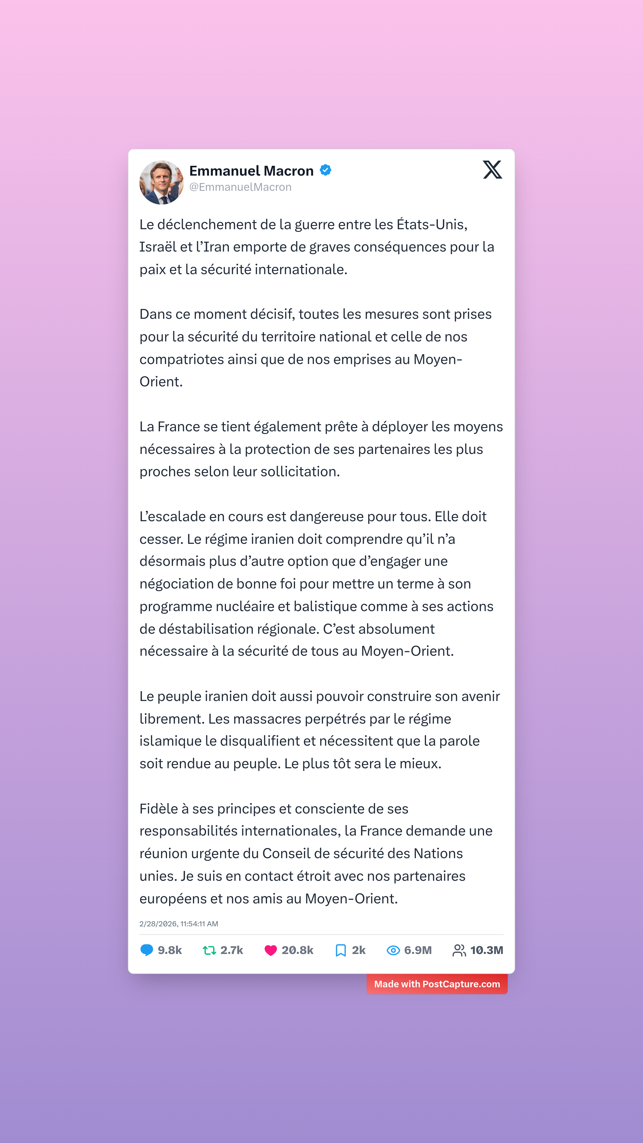 Rank 1 - @EmmanuelMacron