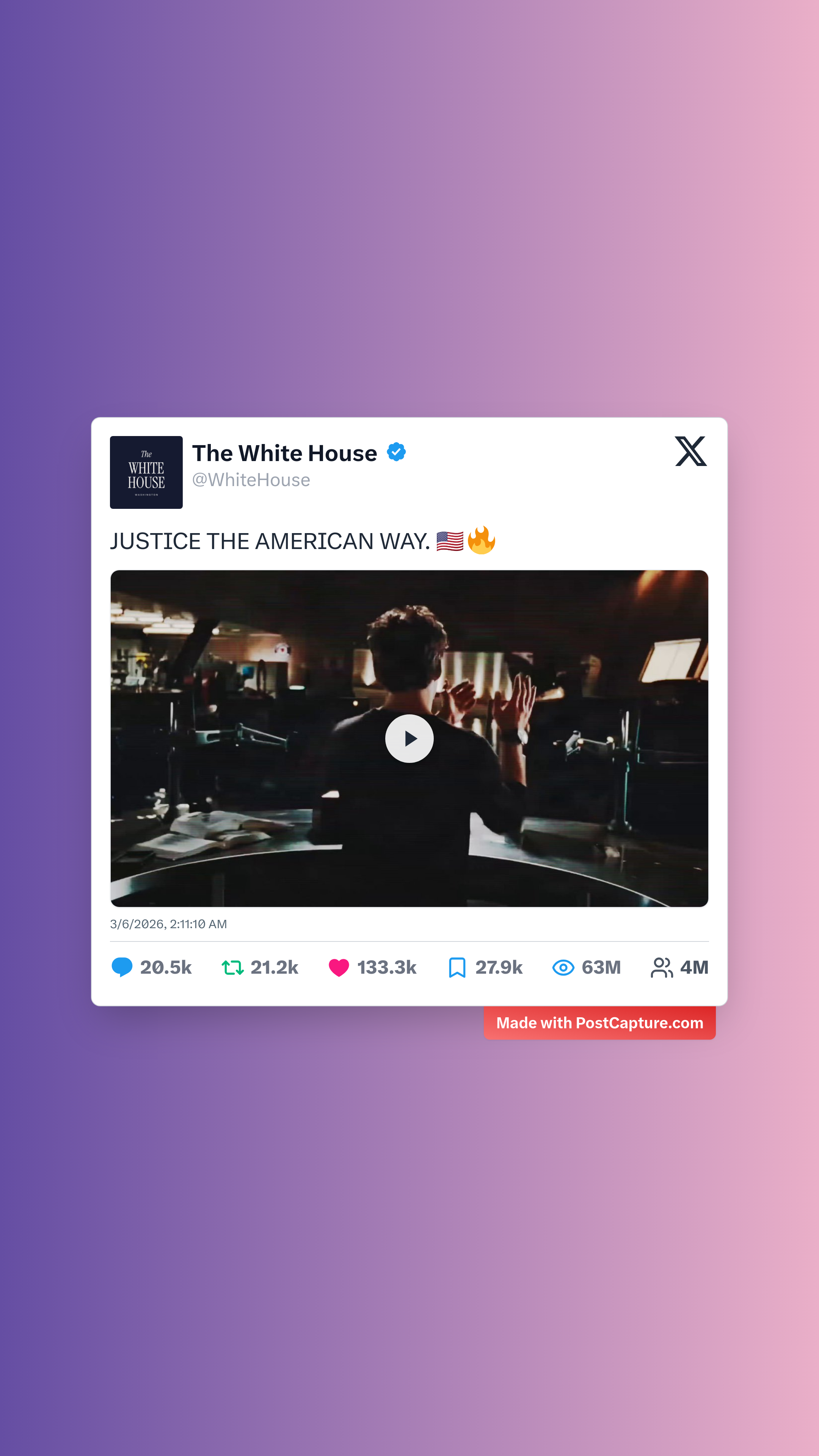 Rank 2 - @WhiteHouse