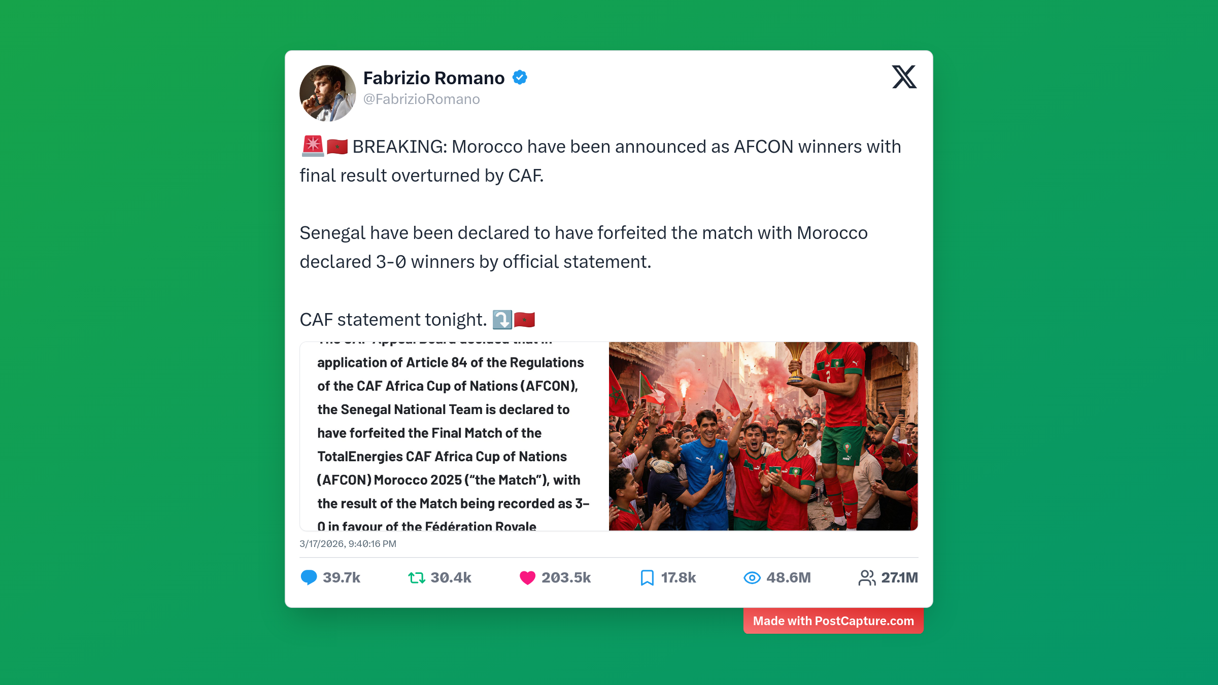 Rank 2 - @FabrizioRomano