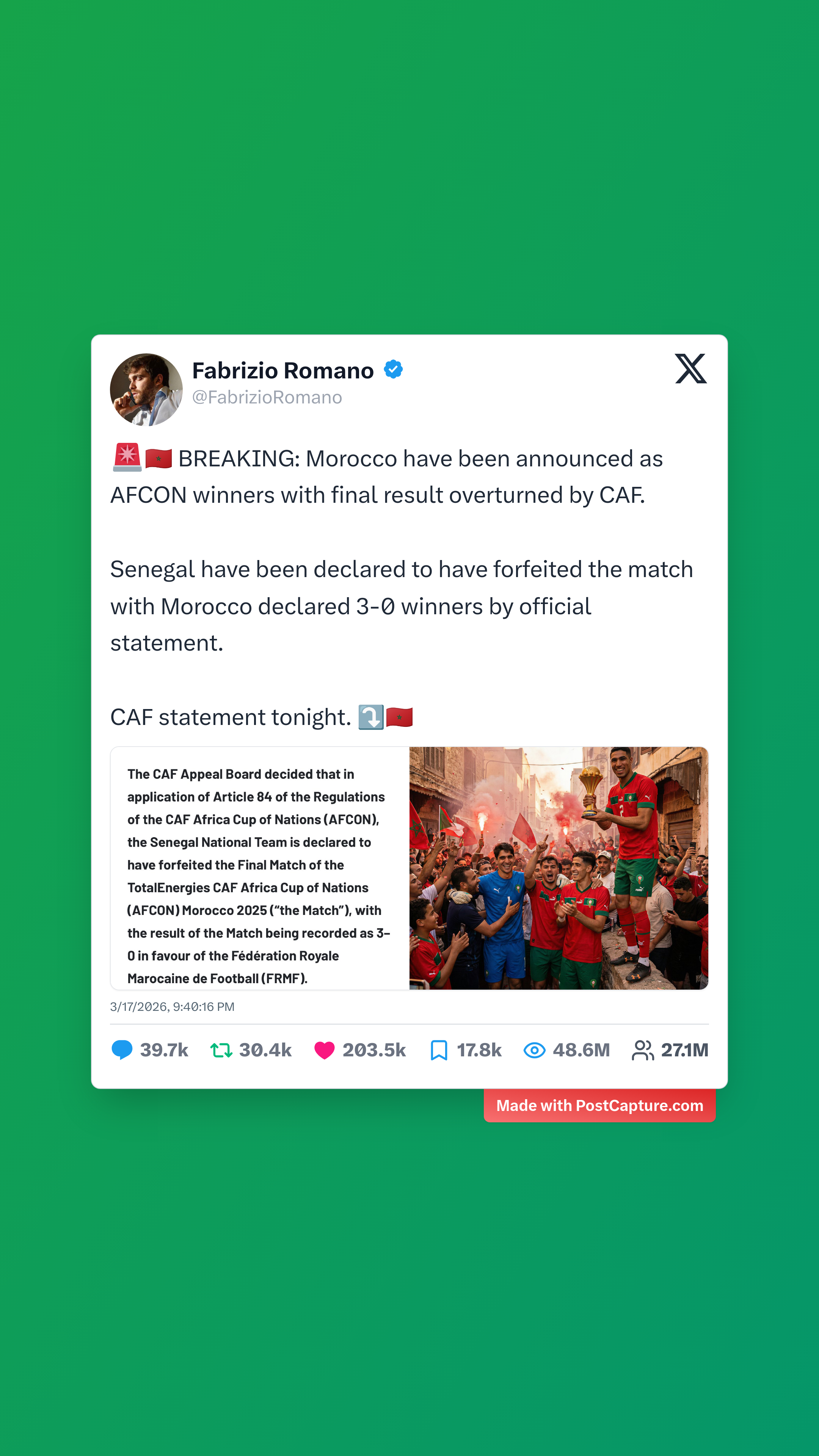 Rank 2 - @FabrizioRomano