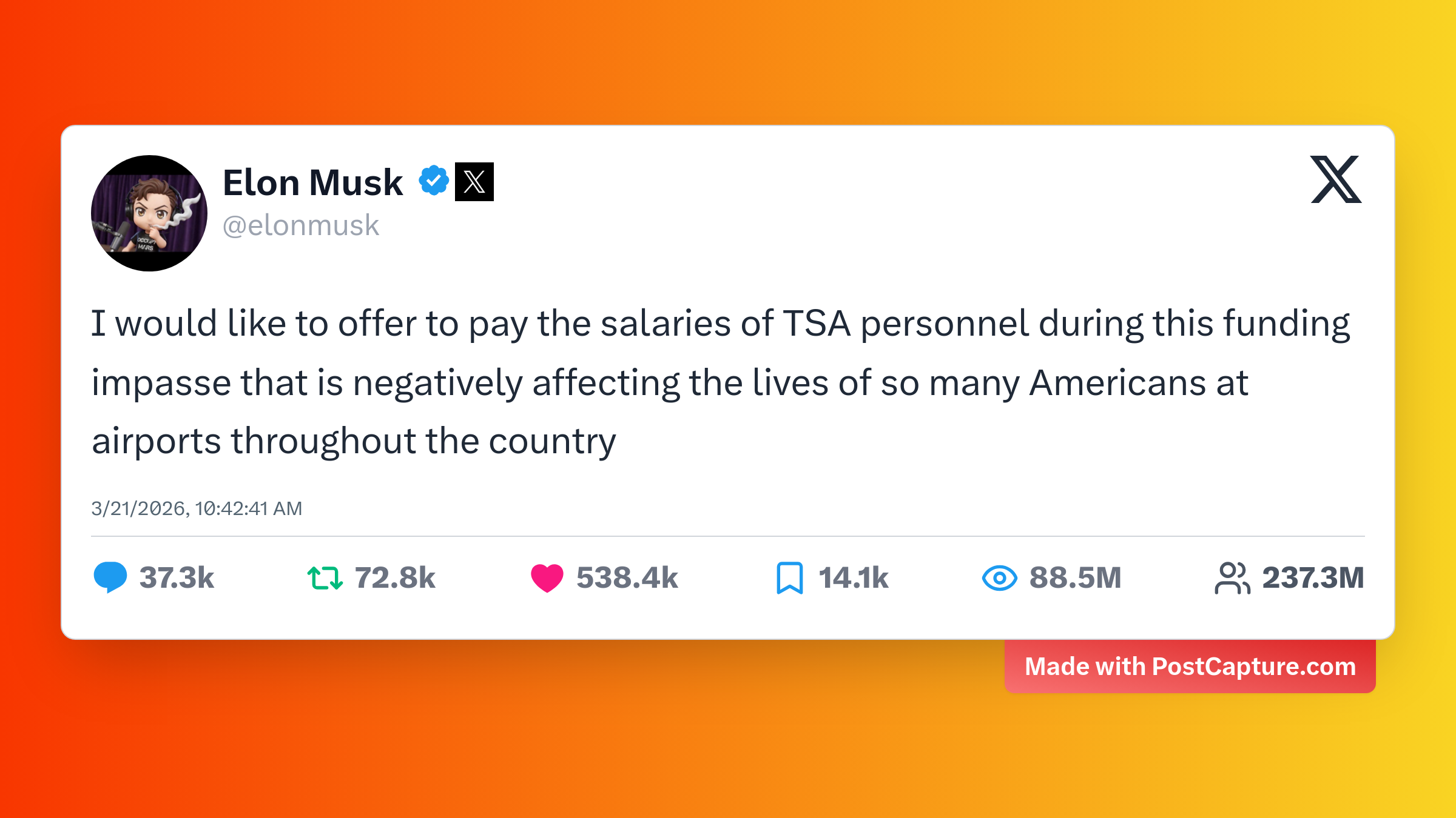 Rank 3 - @elonmusk