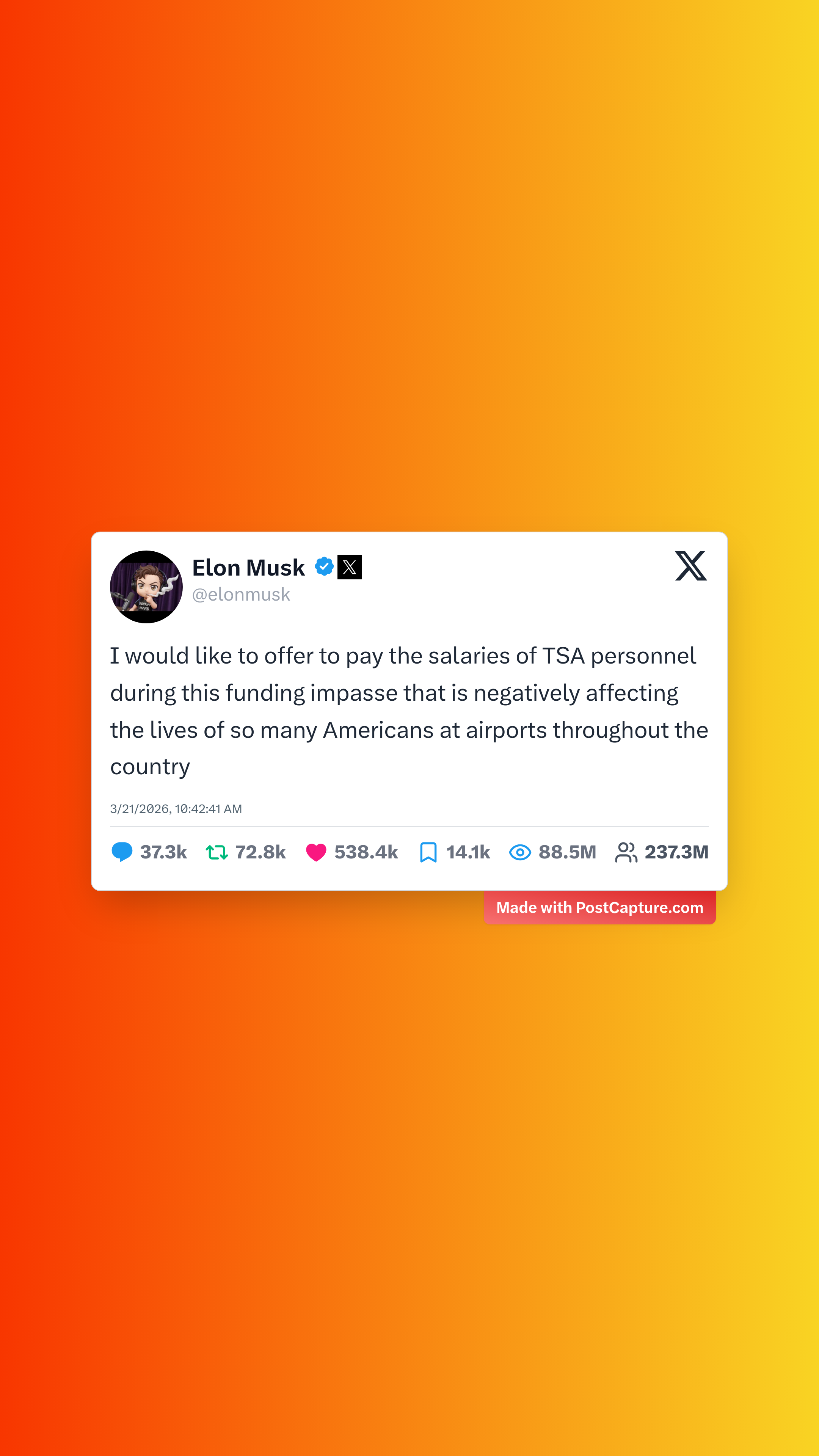 Rank 3 - @elonmusk