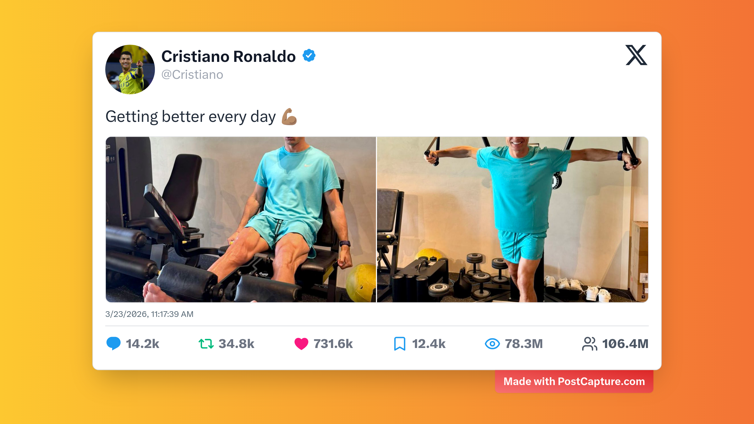 Rank 3 - @Cristiano