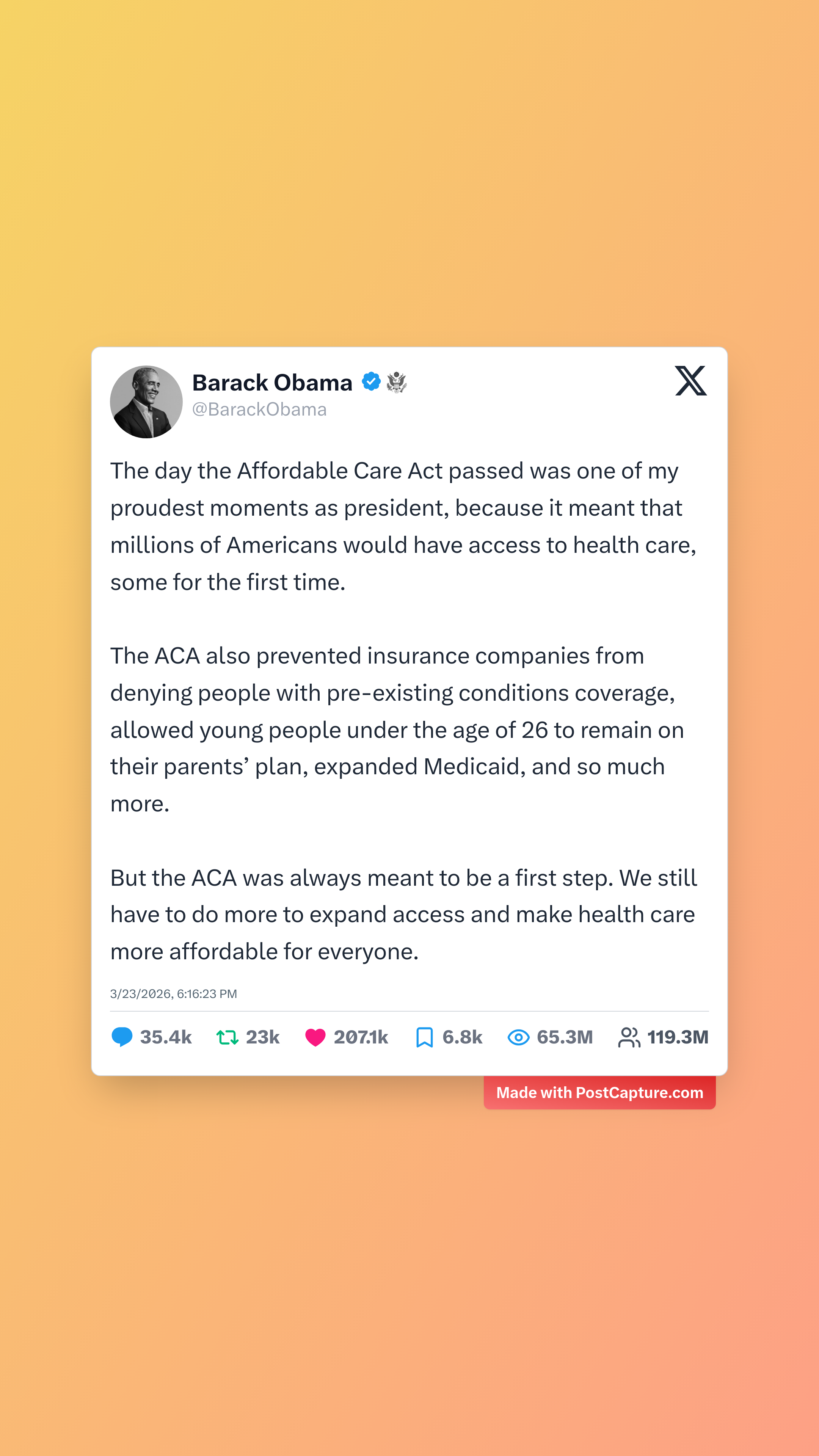 Rank 3 - @BarackObama