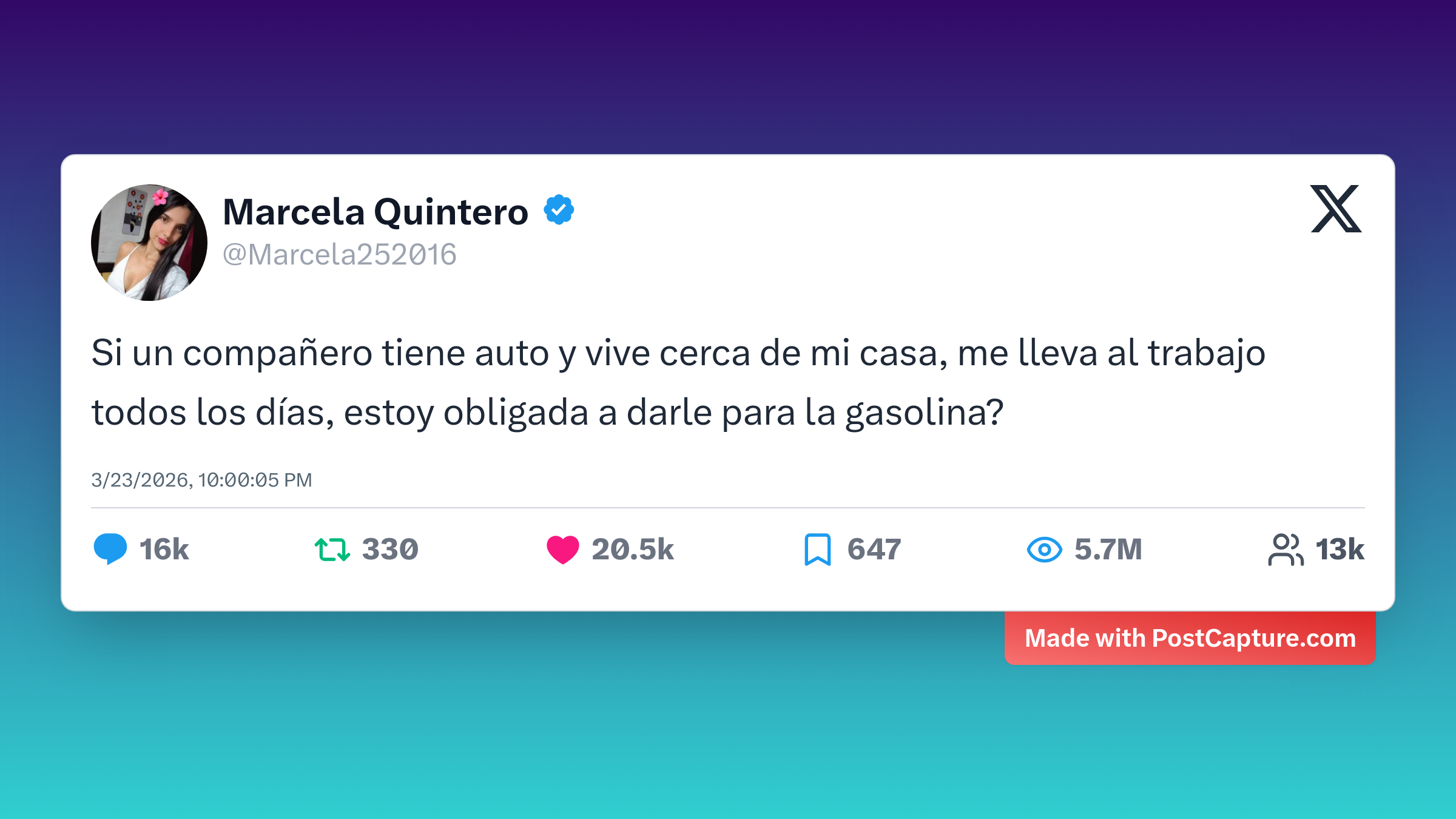 Rank 1 - @Marcela252016