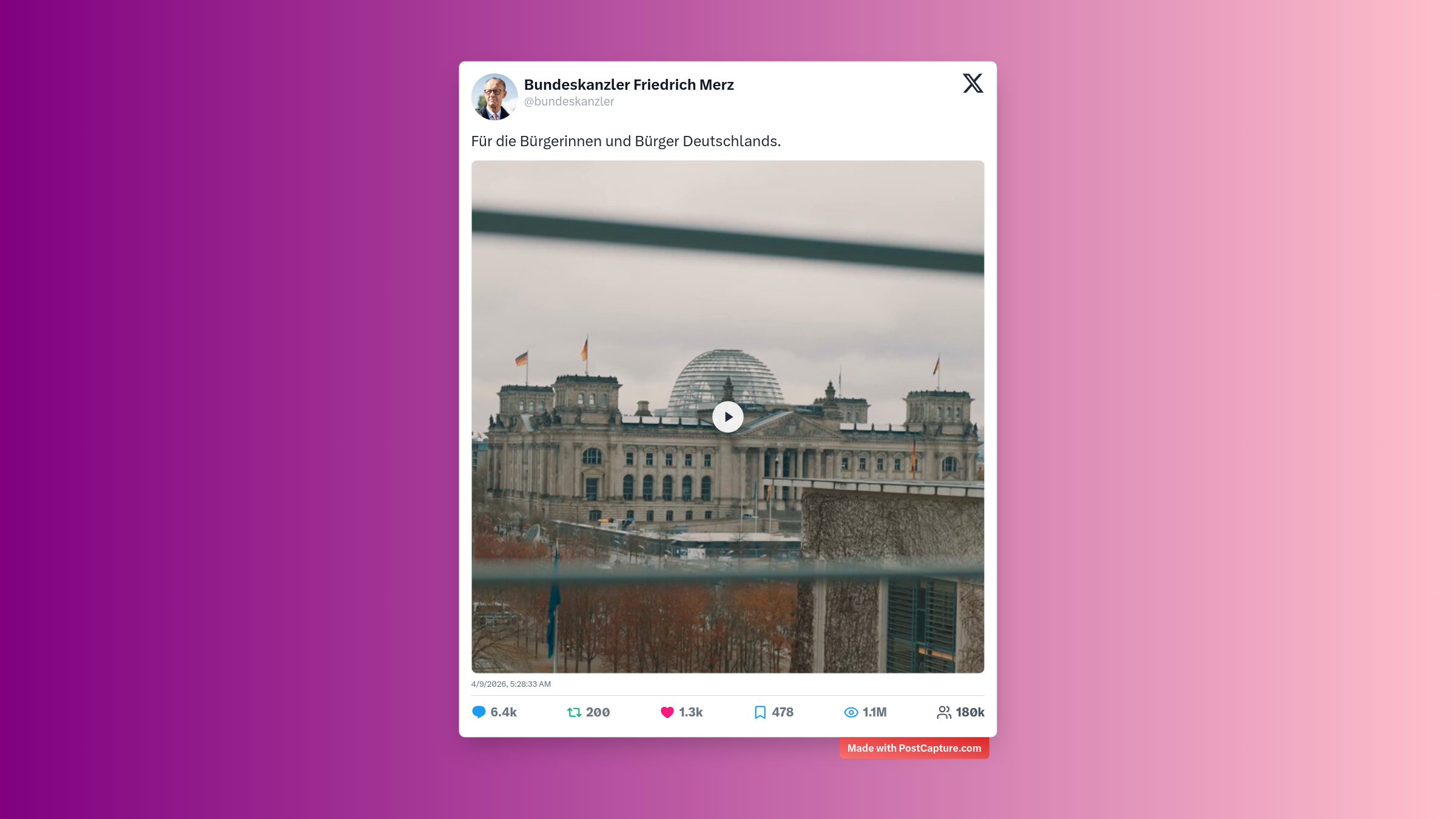 Rank 1 - @bundeskanzler