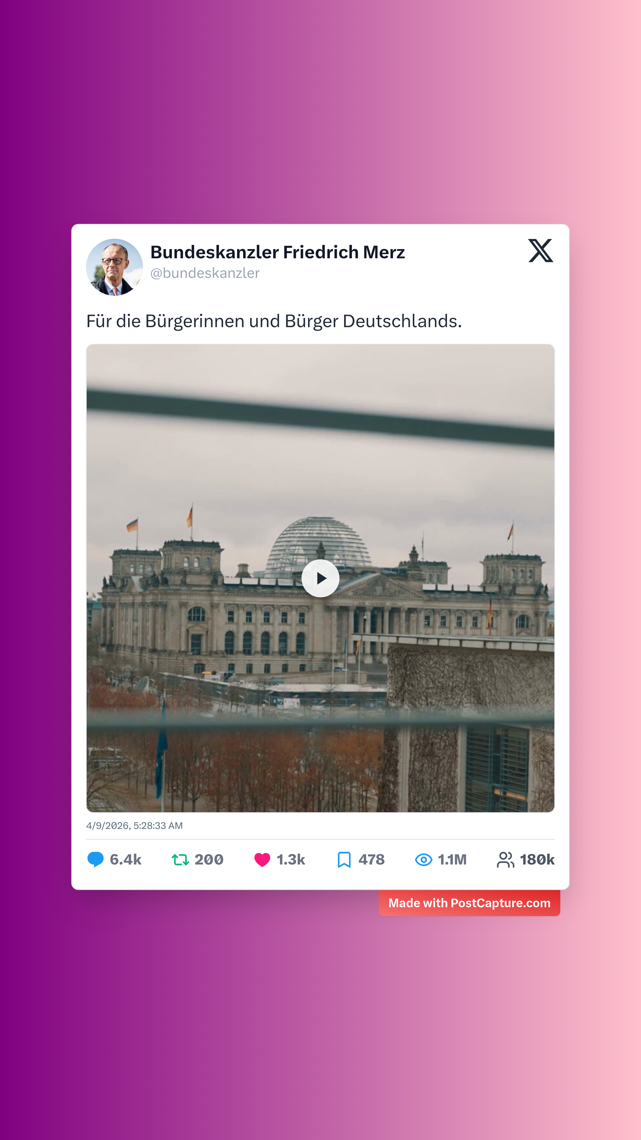 Rank 1 - @bundeskanzler