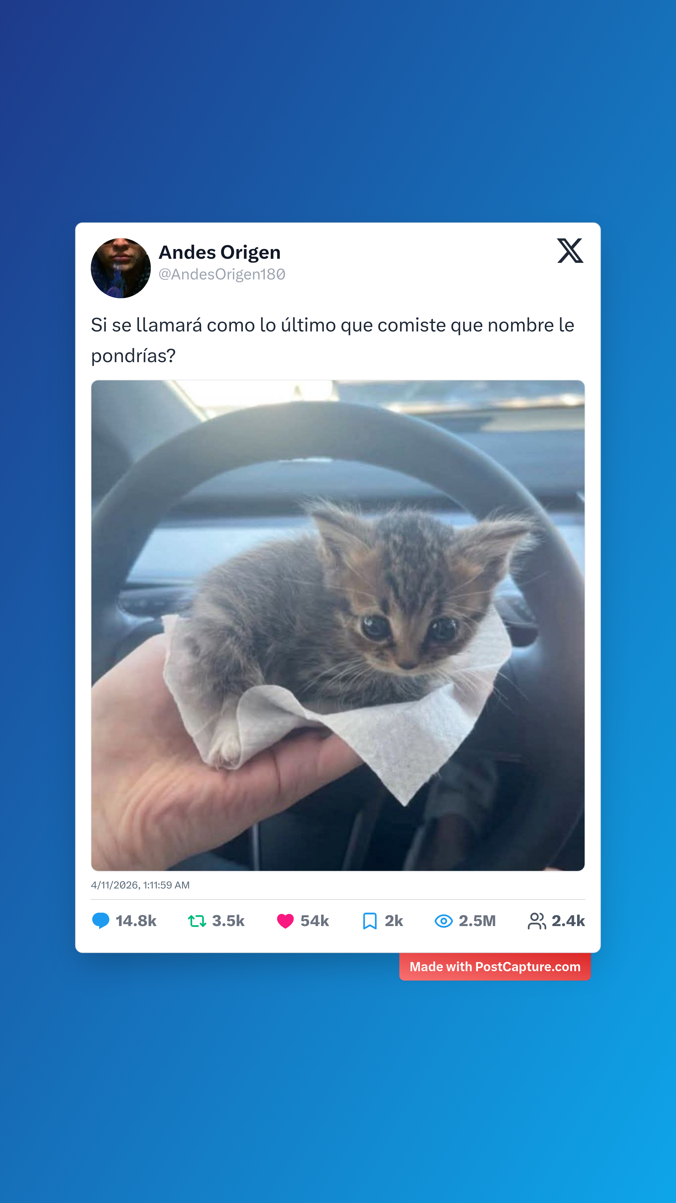 Rank 2 - @AndesOrigen180