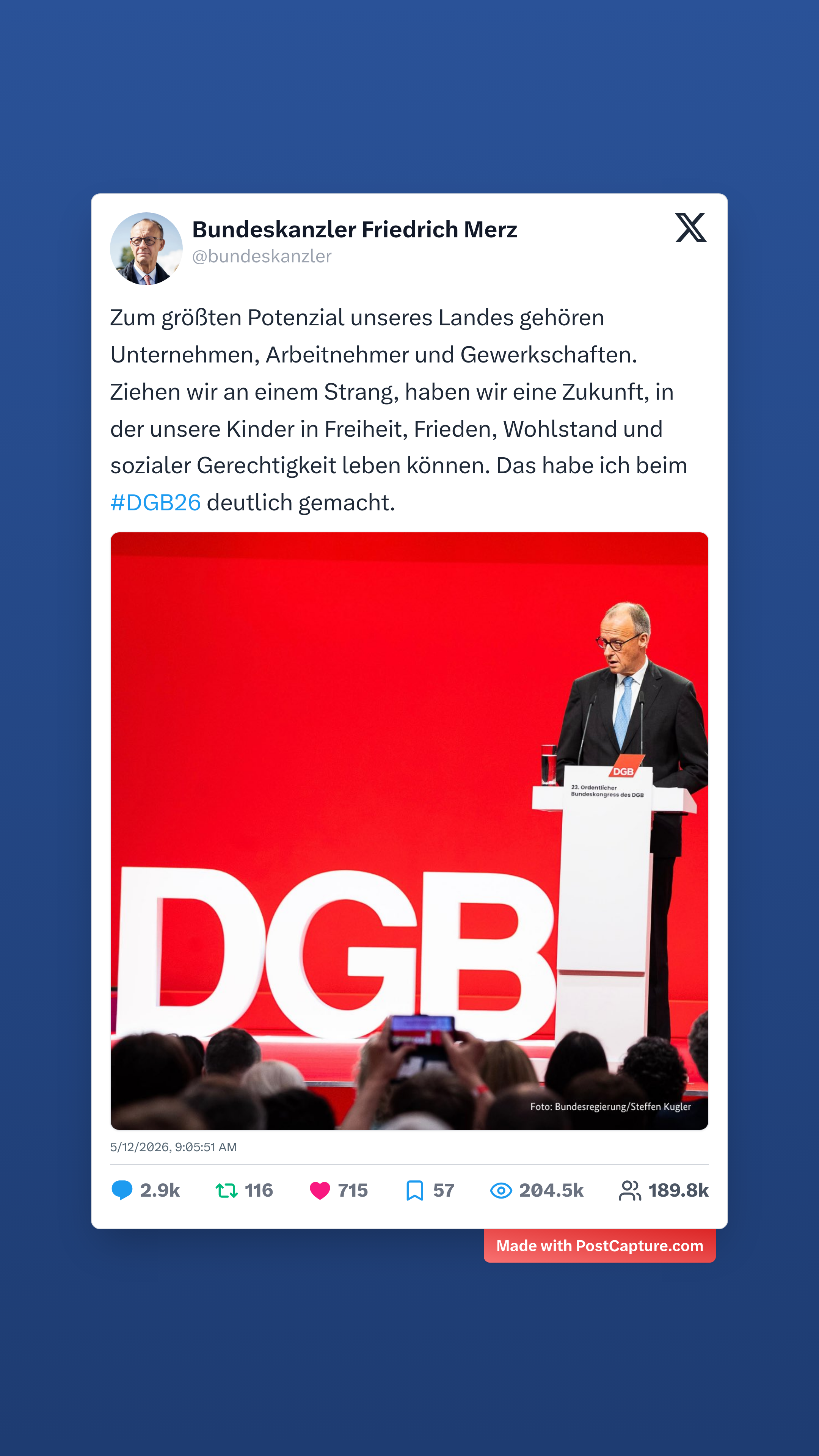 Rank 2 - @bundeskanzler