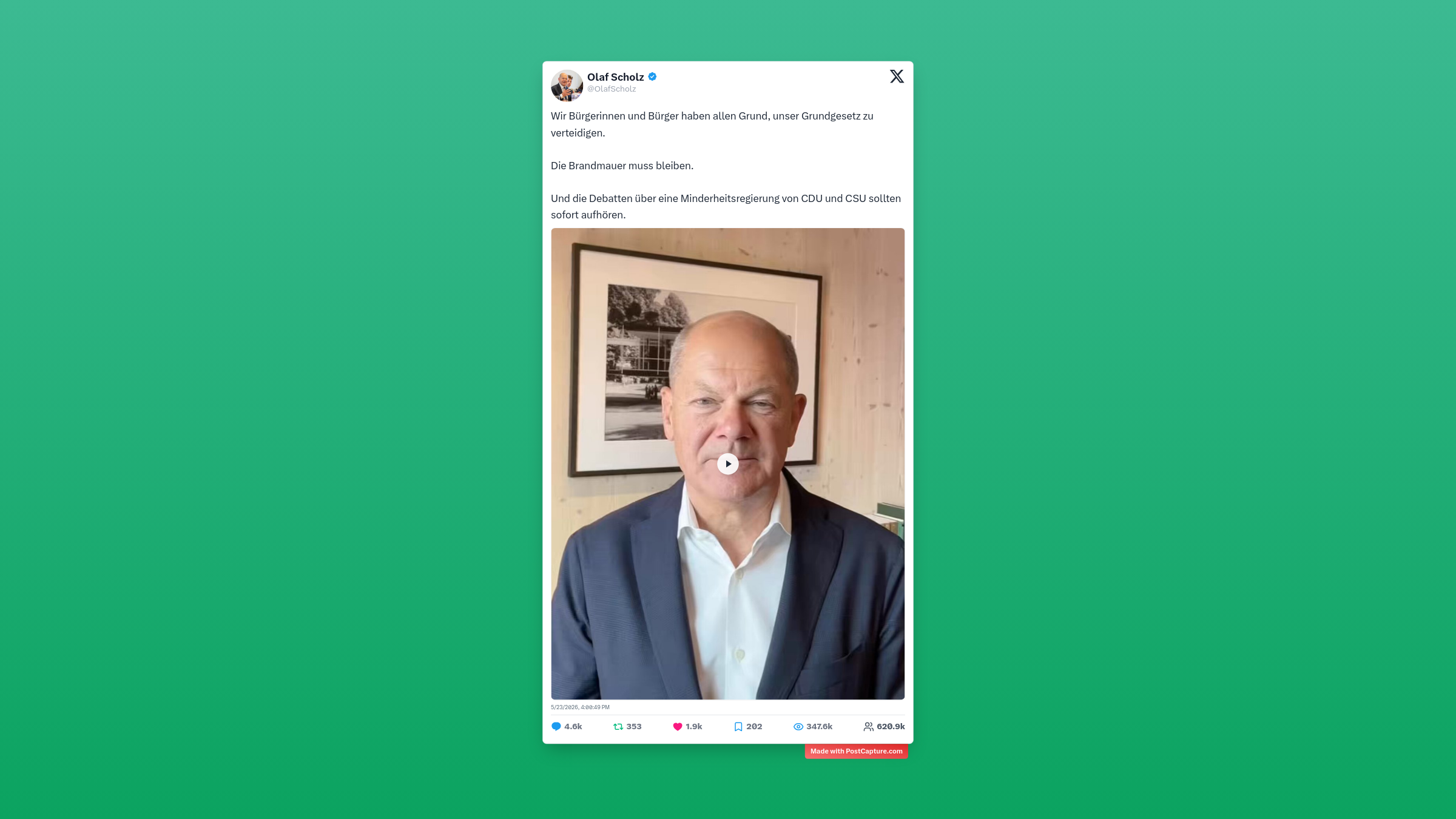 Rank 1 - @OlafScholz