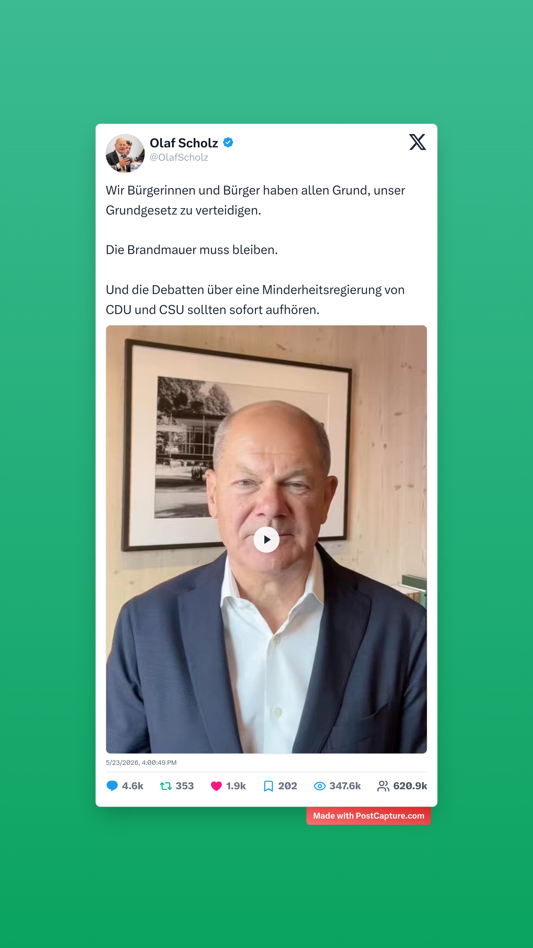 Rank 1 - @OlafScholz
