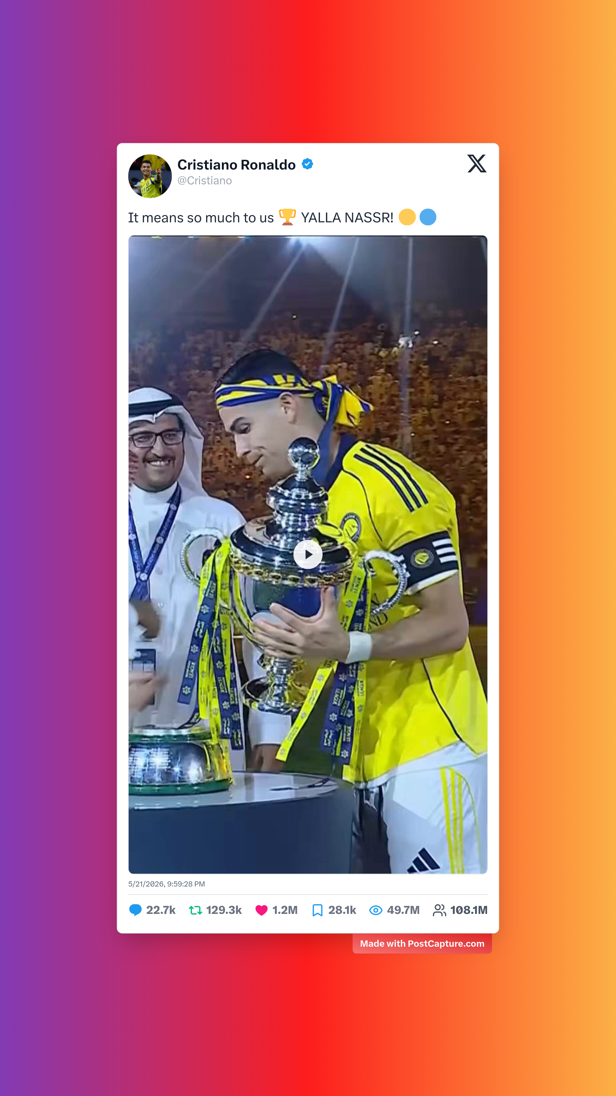Rank 2 - @Cristiano