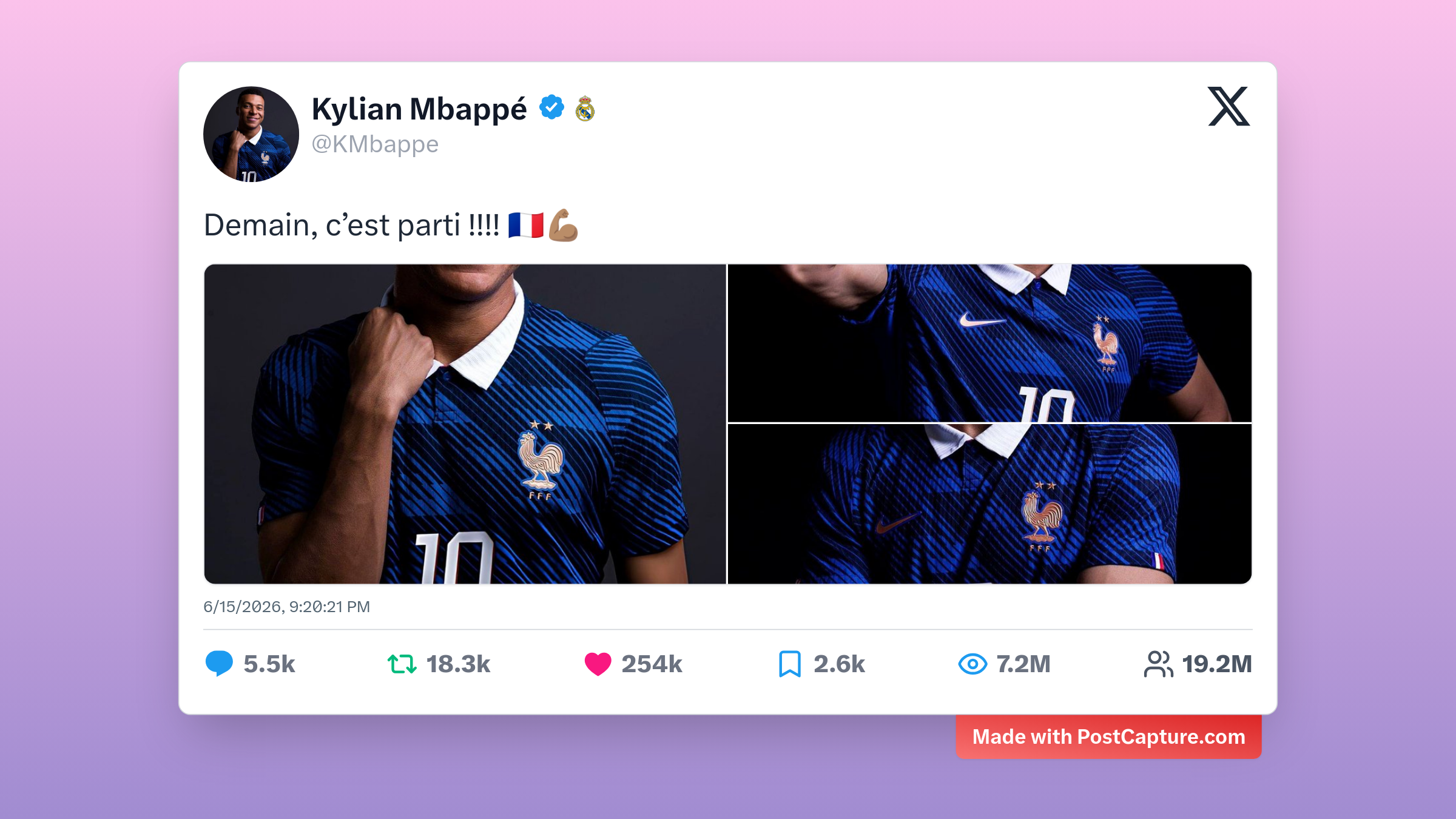 Rank 2 - @KMbappe
