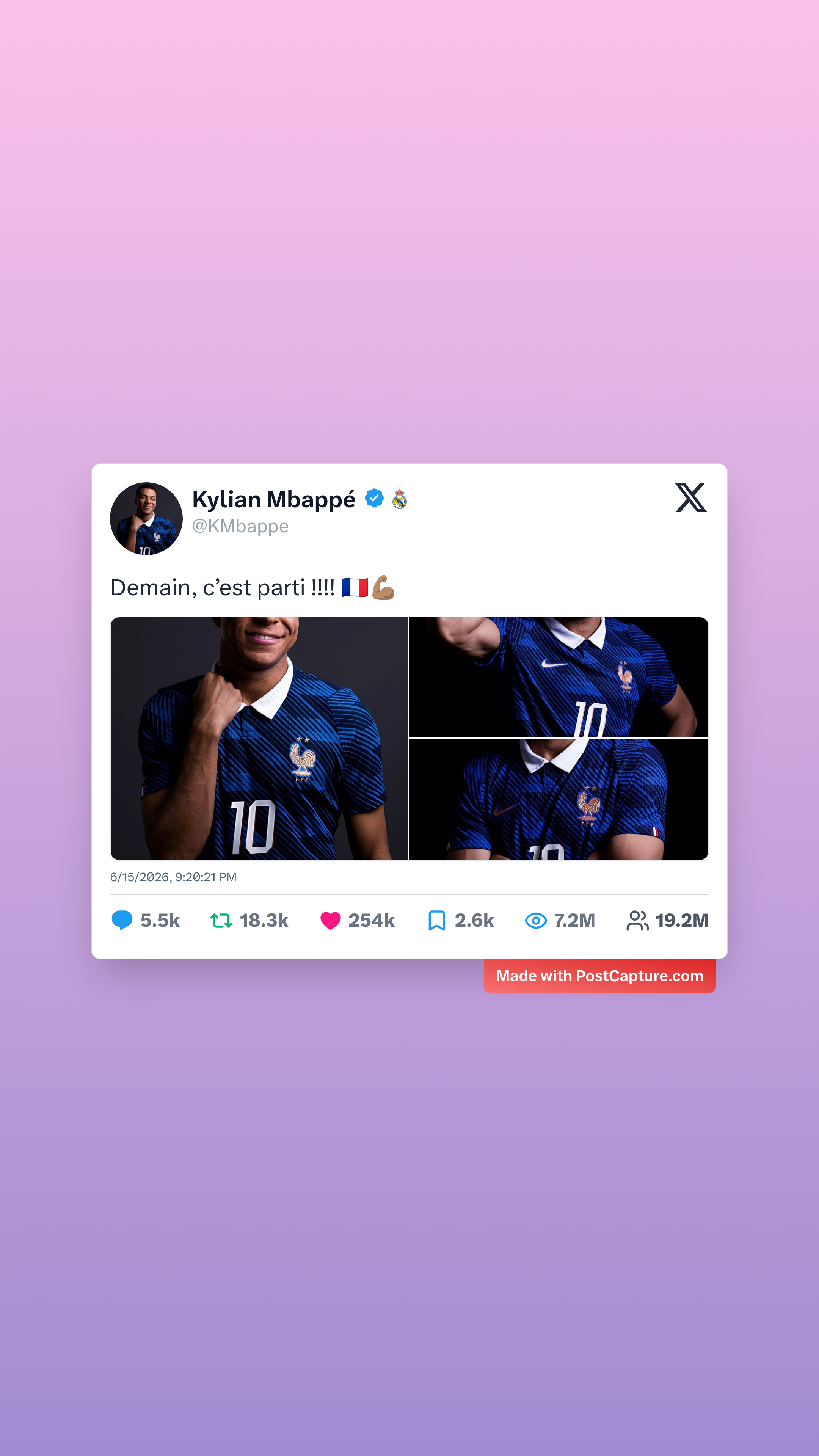 Rank 2 - @KMbappe